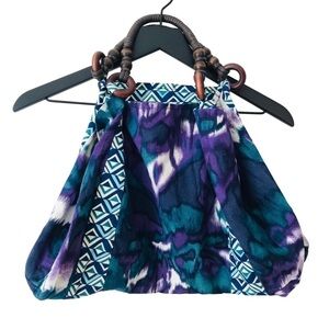 Handmade Upcycled Tie Dye Hippie Bohemian Festival Beach Hobo Handbag Tote